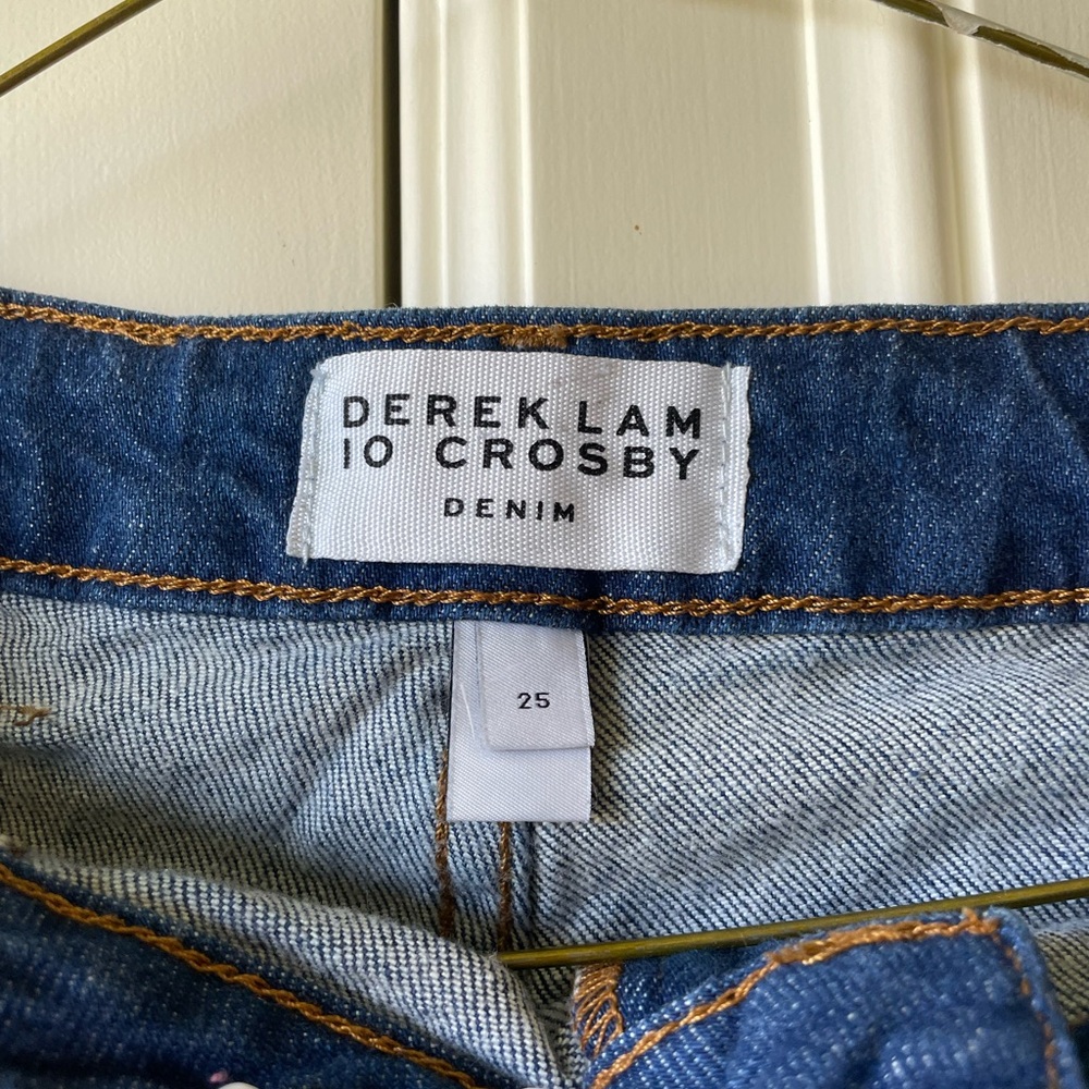 NWT DEREK LAM 10 CROSBY Elian Utility Pants Cargo Jeans Size 25 - Picture 2 of 6